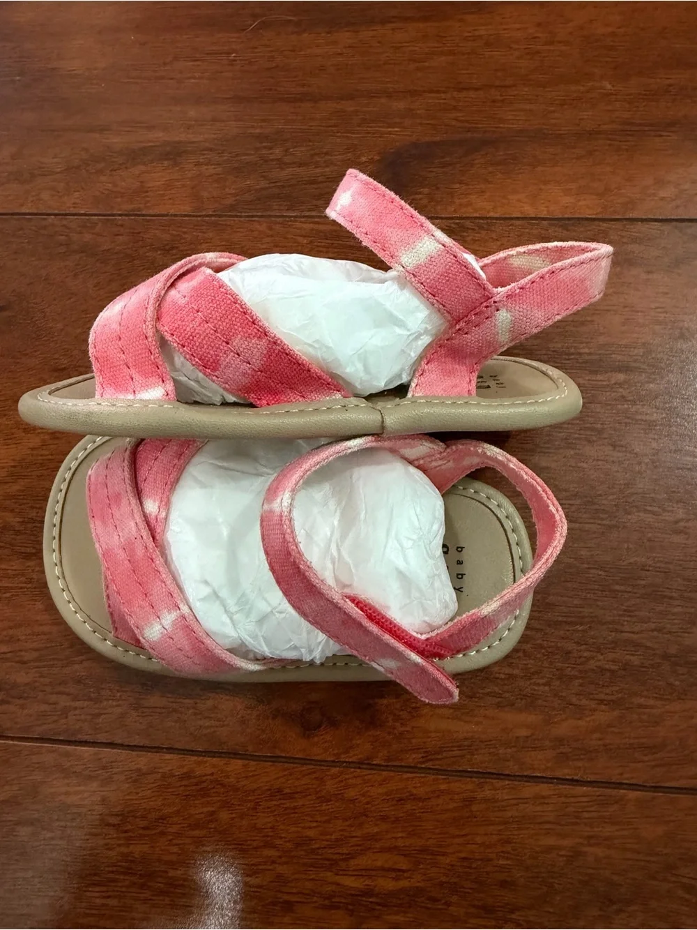 GAP Pink Tie-Dye Toddler Sandals Size 6-12M